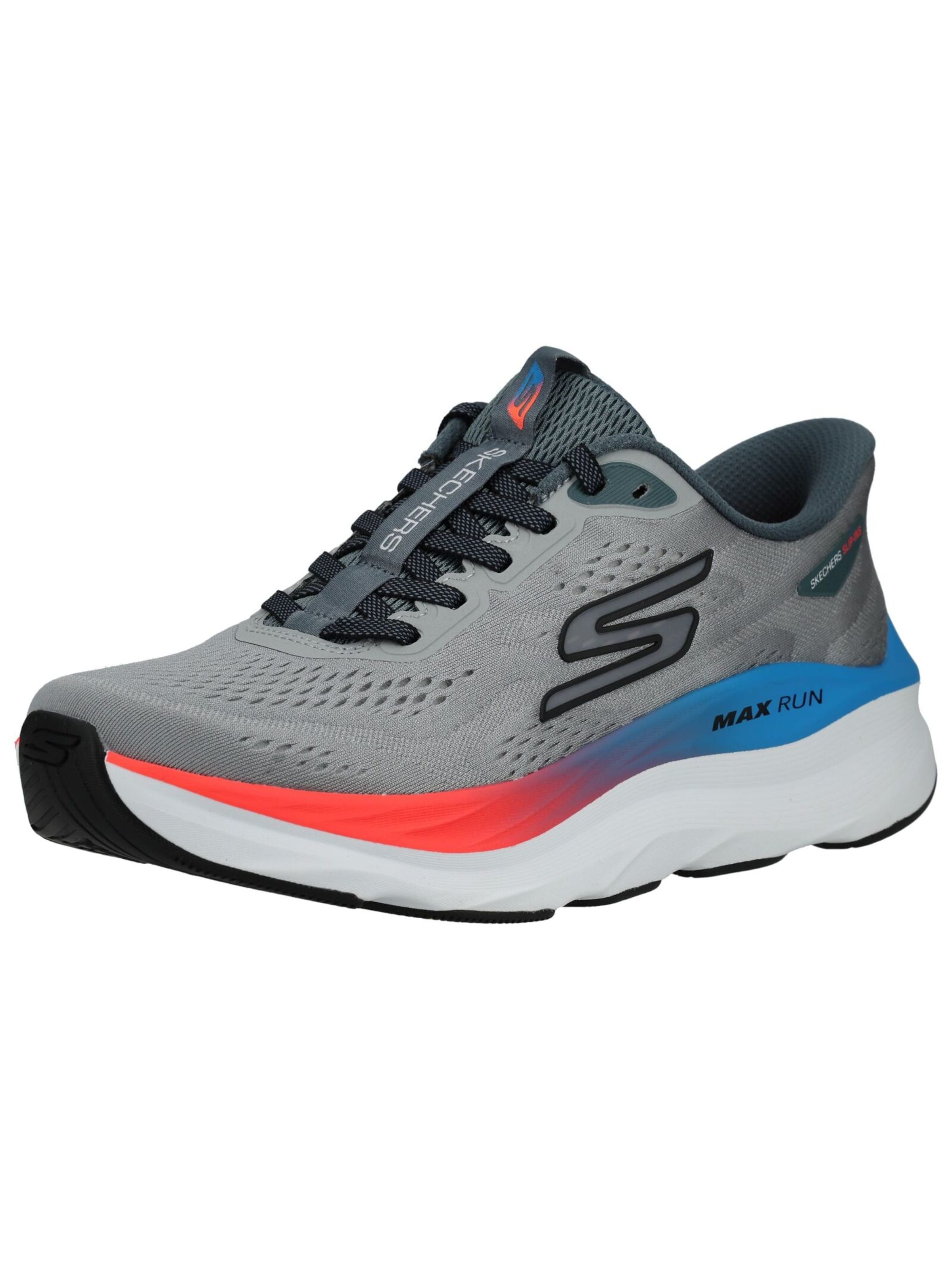 Baskets basses SKECHERS en gris : devant