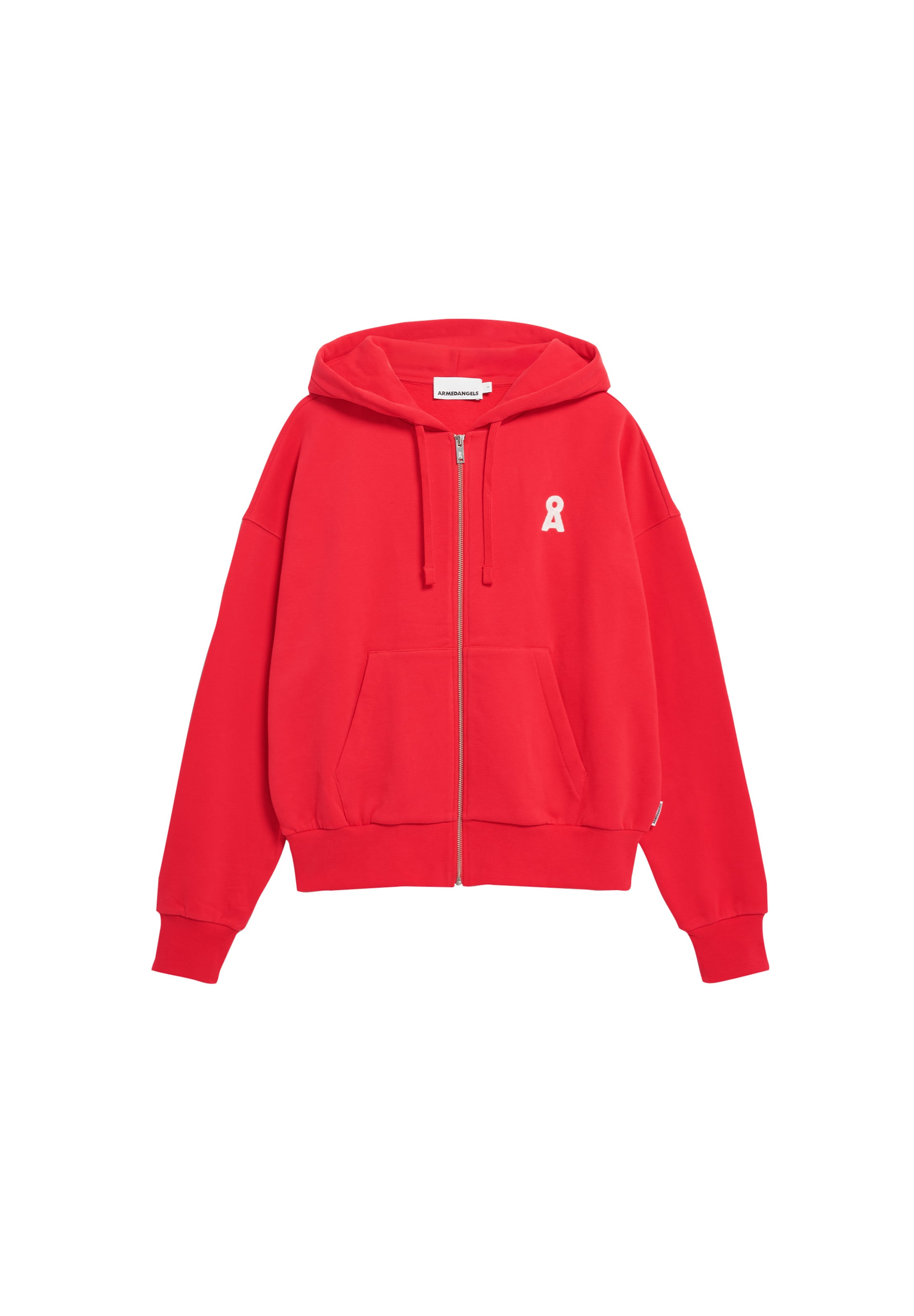 ARMEDANGELS Sweatvest in Rood: voorkant