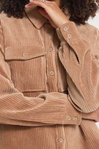 Chemisier 'TAMARY' ICHI en marron