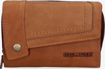 Portamonete 'Portafoglio Uomo Pelle Vacchetta Chiusura Magnetica Navy Hill Burry' di HILL BURRY in beige: frontale