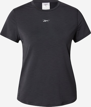 ReebokTehnička sportska majica 'CHILL' - crna boja: prednji dio