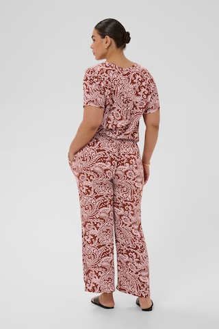 KAFFE CURVE Loosefit Bukser i pink