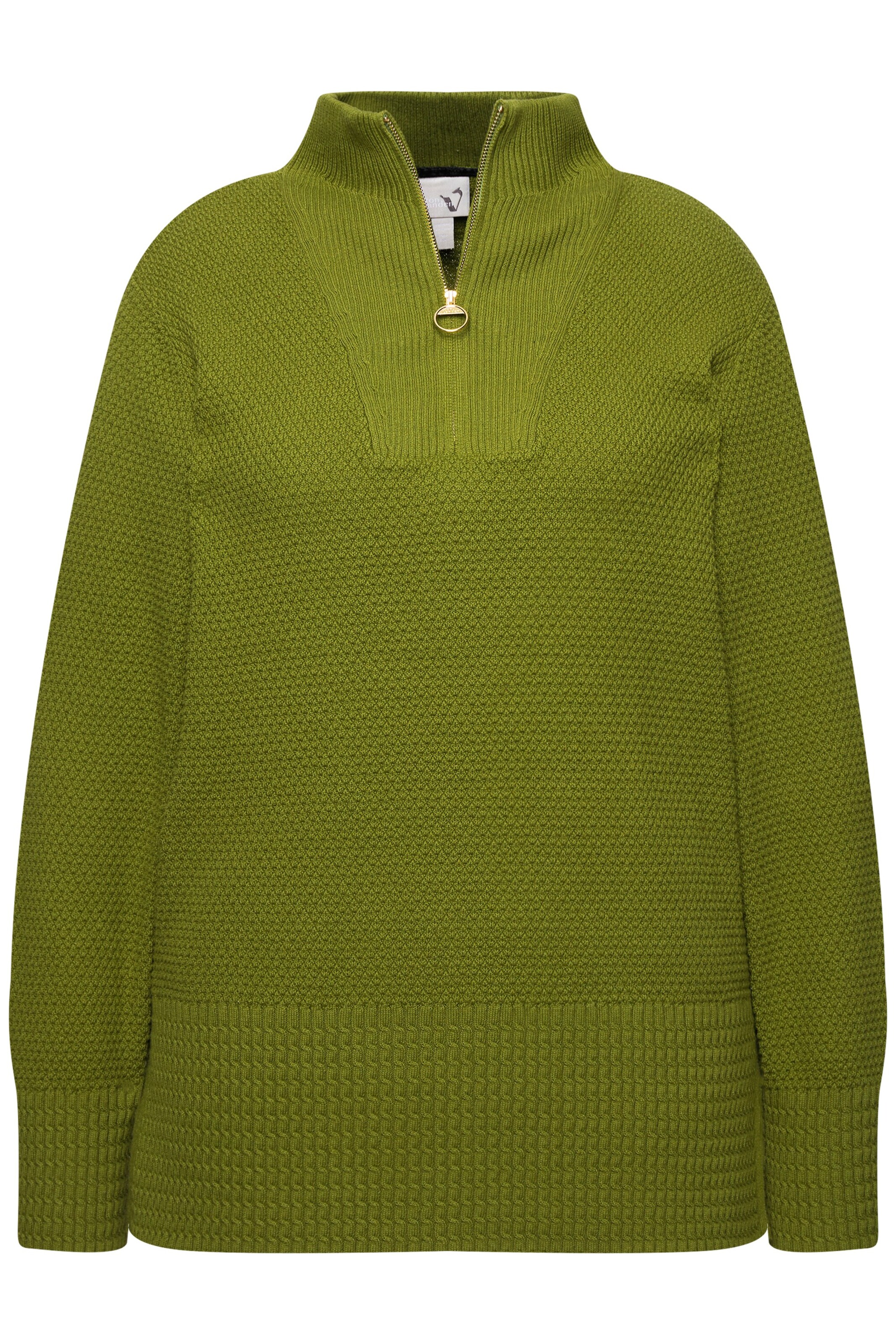 Ulla Popken Sweater in Green: front
