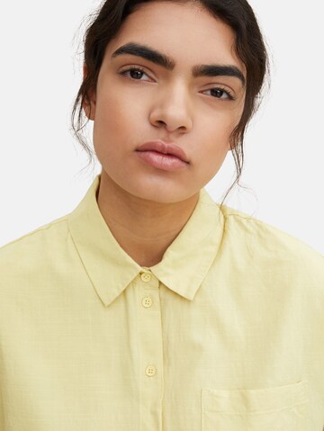 TOM TAILOR DENIM Blouse in Yellow