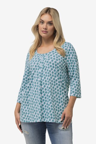 Ulla Popken Shirt in Blauw: voorkant