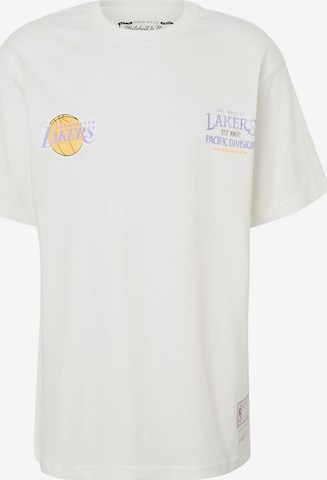 Mitchell & Ness Футболка 'NBA FULL COURT LAKERS' в Белый: спереди