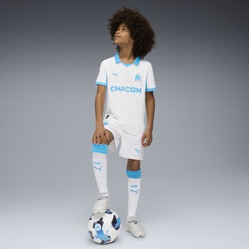 Regular Pantalon de sport 'Olympique de Marseille 25/26' PUMA en blanc