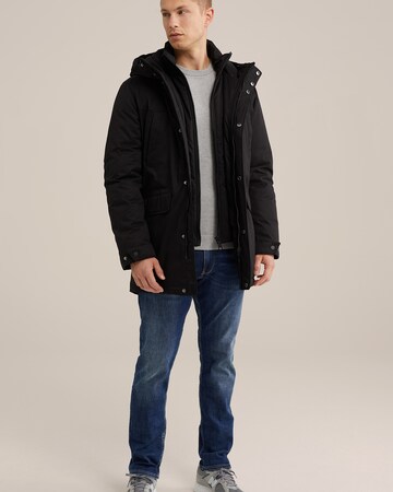 WE Fashion Vinterparkas i svart