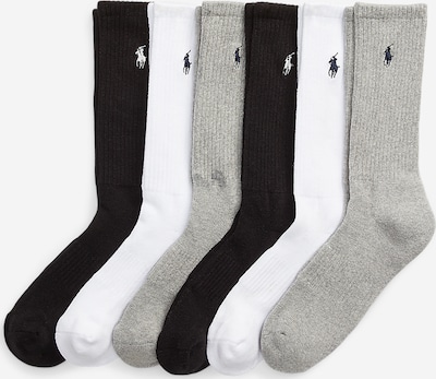 Polo Ralph Lauren Čarape u siva / crna / bijela, Pregled proizvoda