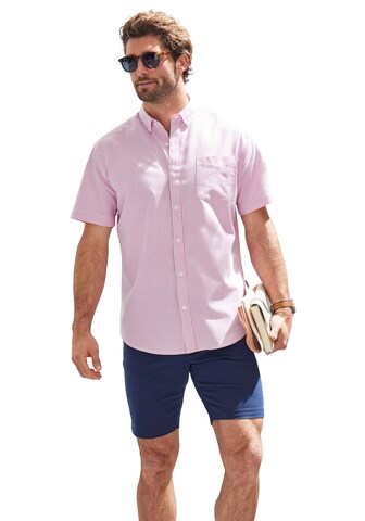 H.I.S Regular fit Button Up Shirt in Pink: front