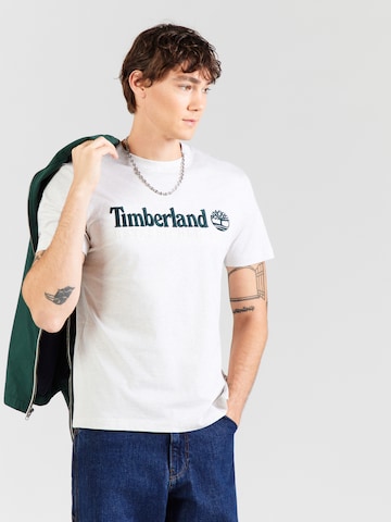 TIMBERLAND Majica 'ESTABLISHED 1973' | bela barva: sprednja stran