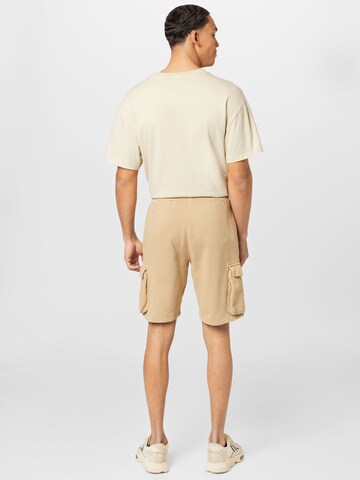 KnowledgeCotton Apparel Regular Shorts 'NUANCE BY NATURE™' (GOTS) in Beige