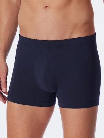 SCHIESSER Boxershorts ' UNCOVER Cotton ' in Blauw: voorkant