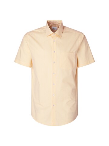 SEIDENSTICKER Regular fit Overhemd in Geel: voorkant
