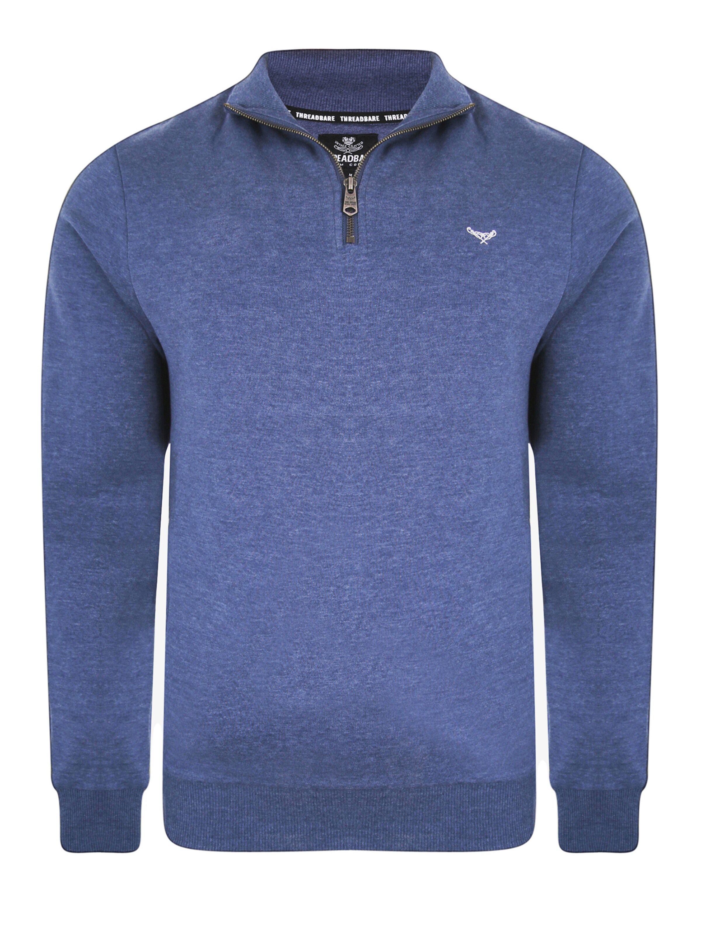 Threadbare Sweatshirt 'Patrick' in Blue: front
