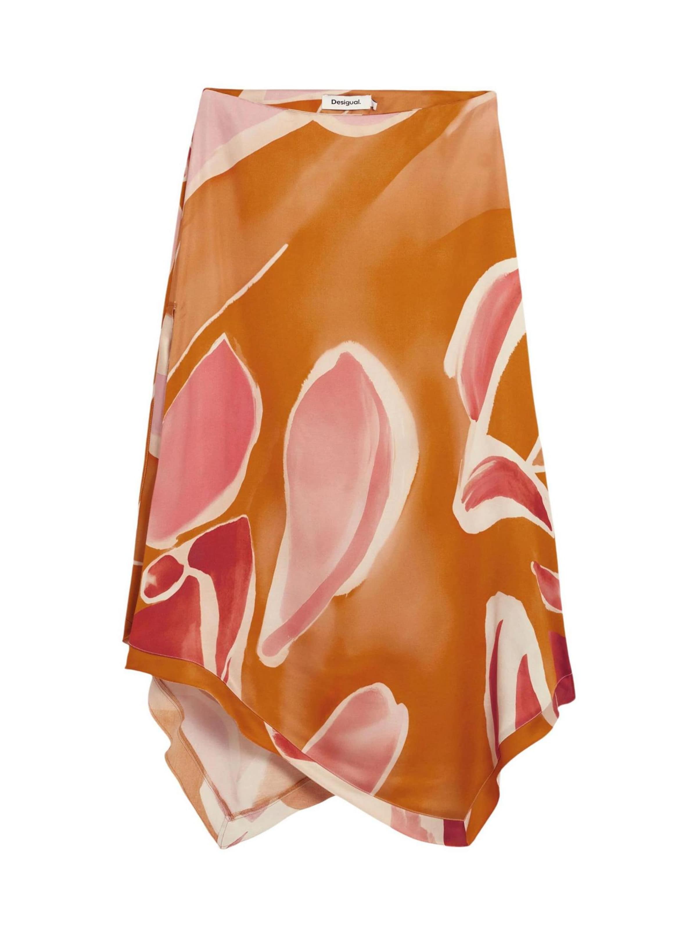 Gonna 'FAL_VENT_ORANGE 26SWFW13' di Desigual in arancione