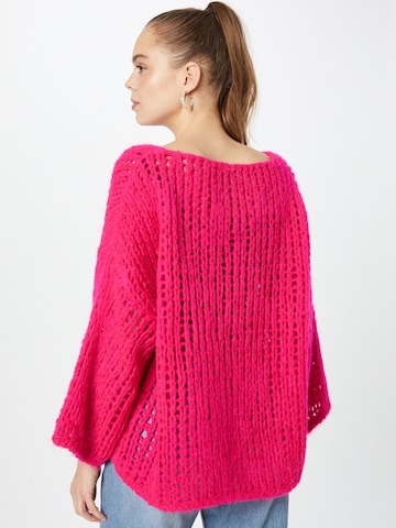 Hailys Pullover 'Linez' in Pink