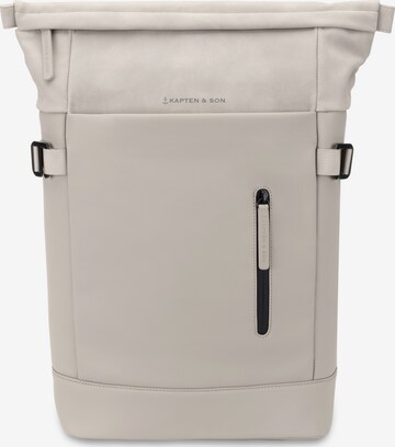 Kapten & Son Backpack 'Aarhus Oyster' in Grey: front