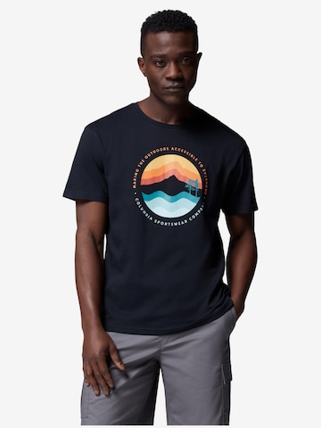 T-Shirt 'Columbia Path Lake II Graphic' COLUMBIA en noir : devant