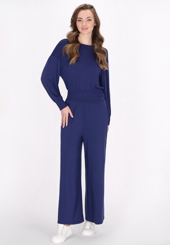 DreiMaster Maritim Wide leg Broek in Blauw