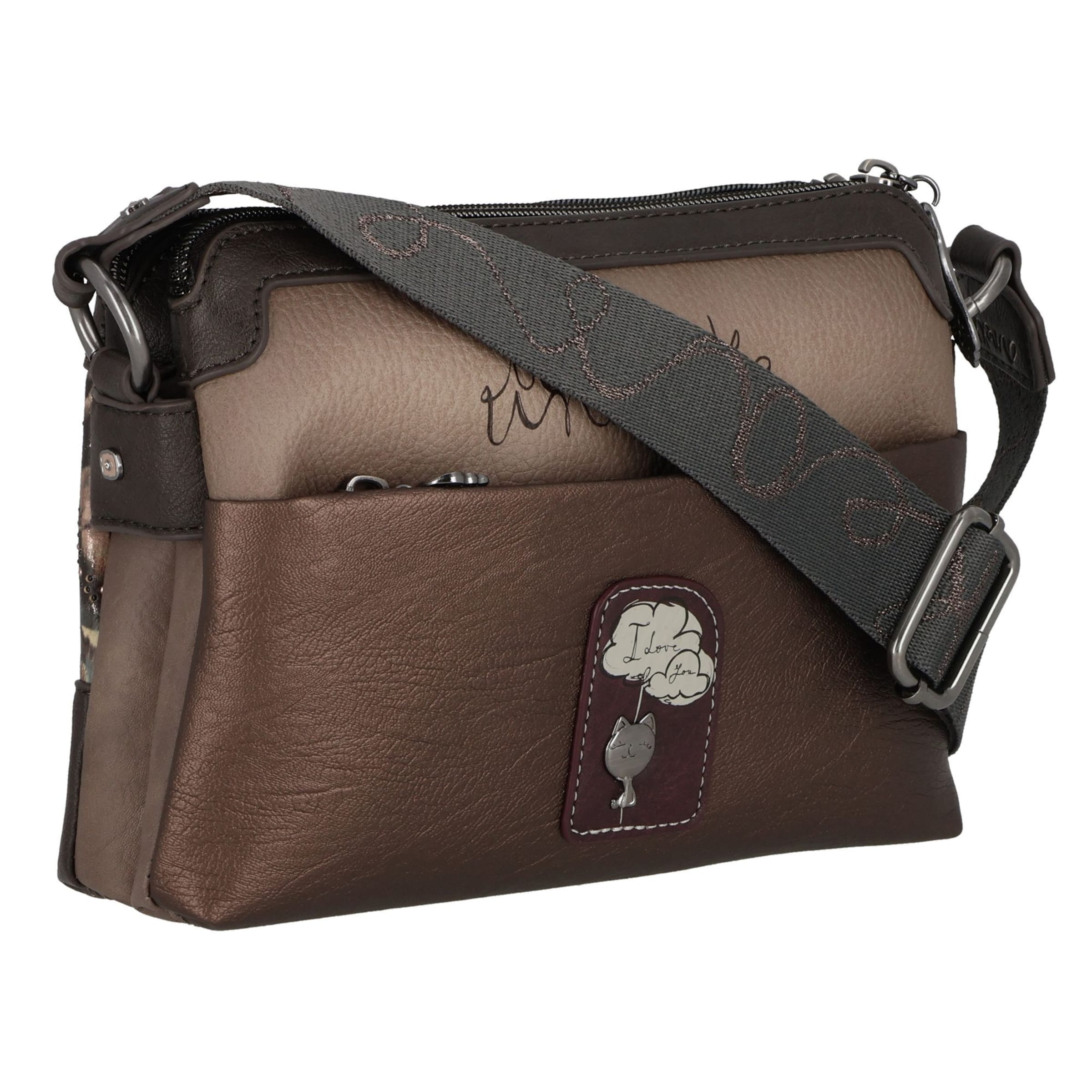 Anekke Umhängetasche 'Manifesto' in Grau