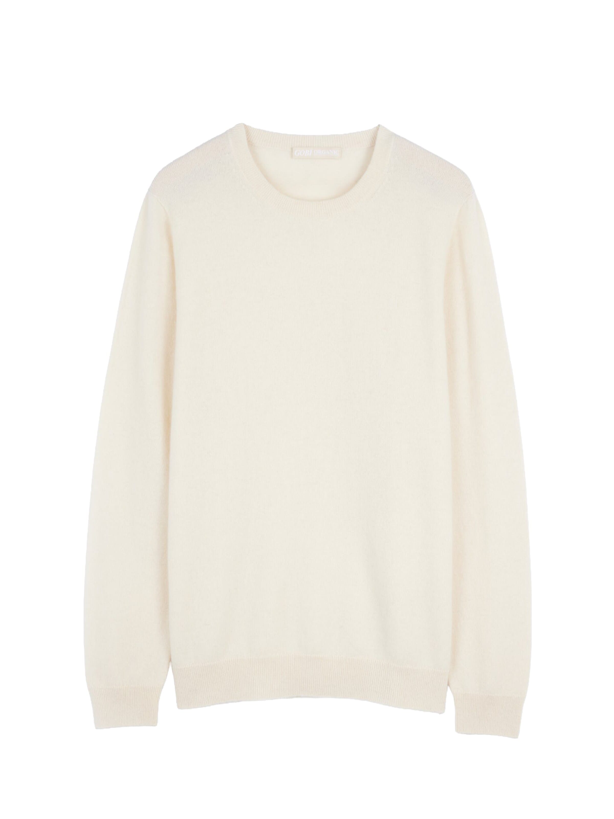 GOBI Cashmere - Jersey 'Women's Essential Cashmere Crewneck Sweater' en blanco: frente