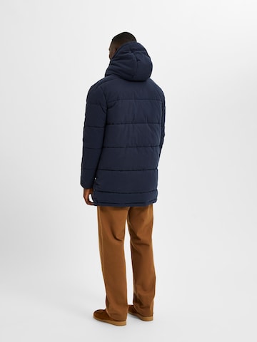 SELECTED HOMME Parka zimowa 'Bow' w kolorze niebieski