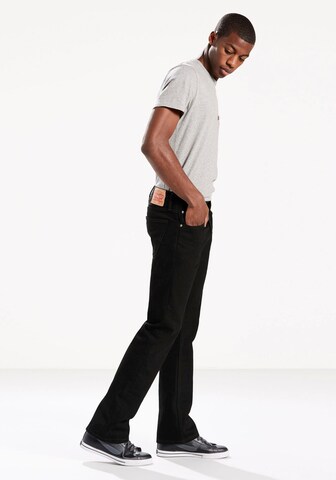 LEVI'S ® Regular Jeans '527™ Slim Bootcut' in Zwart