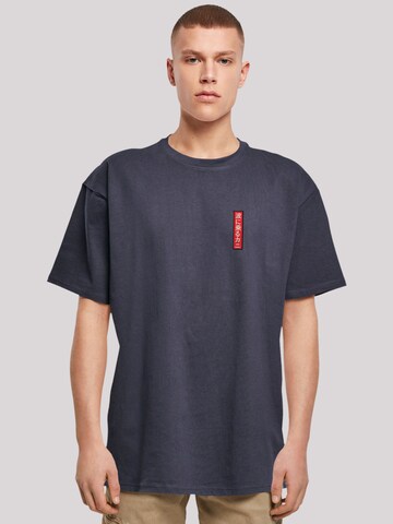 F4NT4STIC Shirt 'Crab Kanji Japan' in Blauw: voorkant