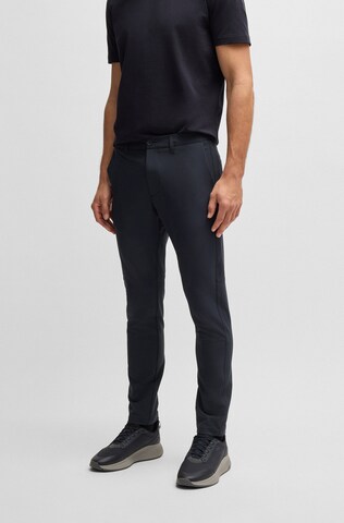 BOSS Tapered Chino Pants in Blue: front