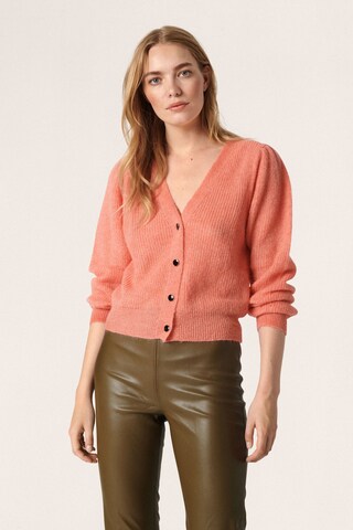 Cardigan 'Tuesday' SOAKED IN LUXURY en orange : devant