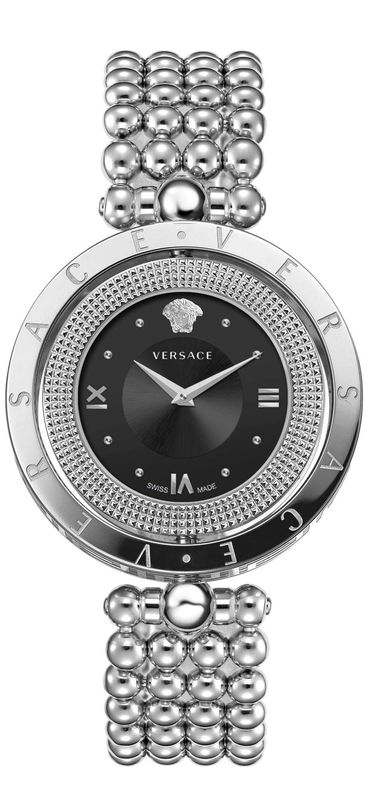 VERSACE Uhr 'Eon' in Silber: Vorderseite