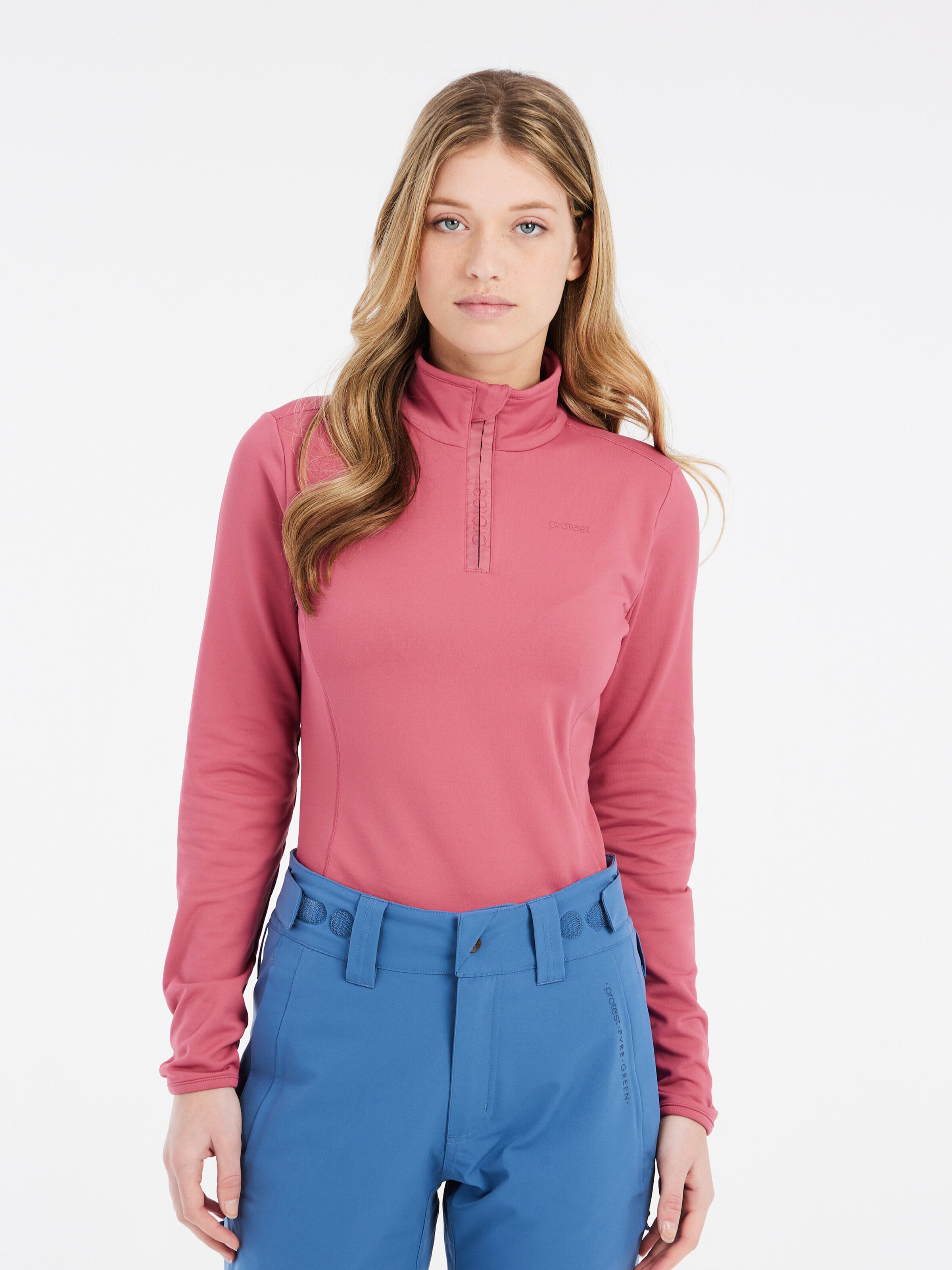 PROTEST Athletic Sweatshirt 'REFABRIZ' in Red: front