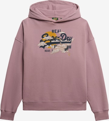 Superdry & Co Mikina 'Tokyo' – fialová: přední strana