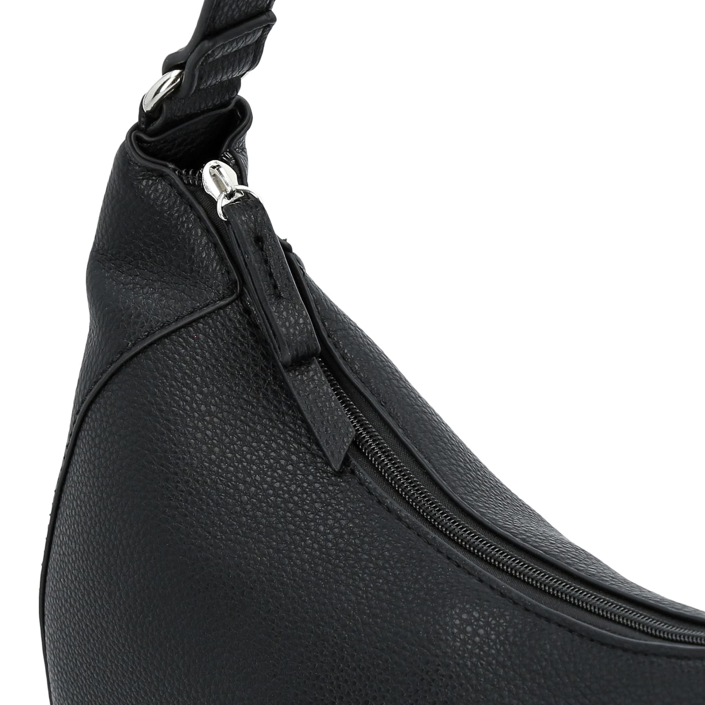 TOM TAILOR - Mala de ombro 'Dahlia' em preto