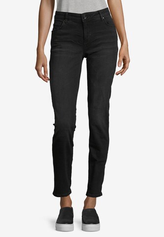 Betty & Co Slimfit Jeans in Zwart: voorkant