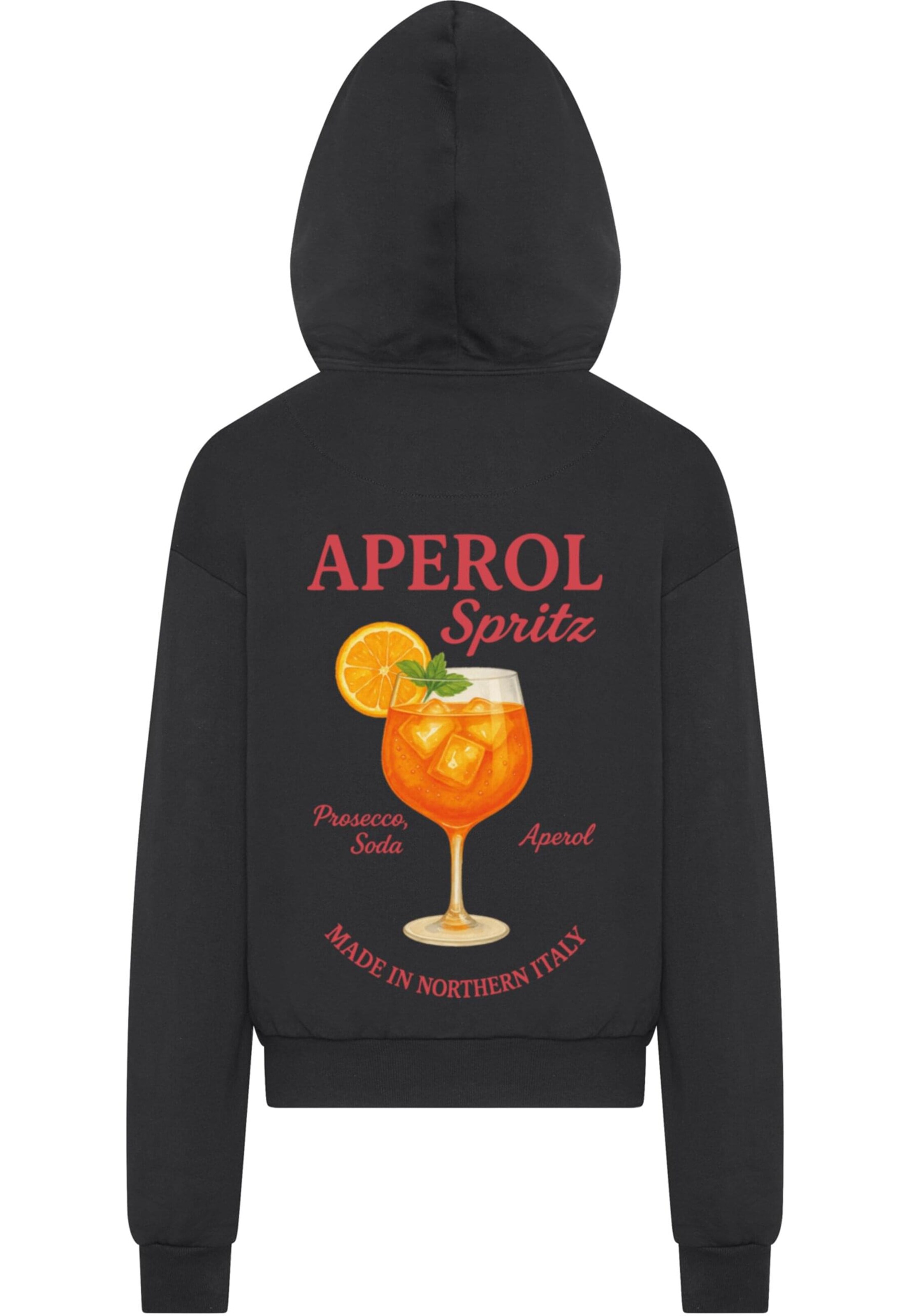 Merchcode Sweatshirt 'Aperol Spritz' in Schwarz