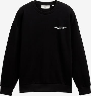 TOM TAILOR DENIM Свитшот в Черный: спереди