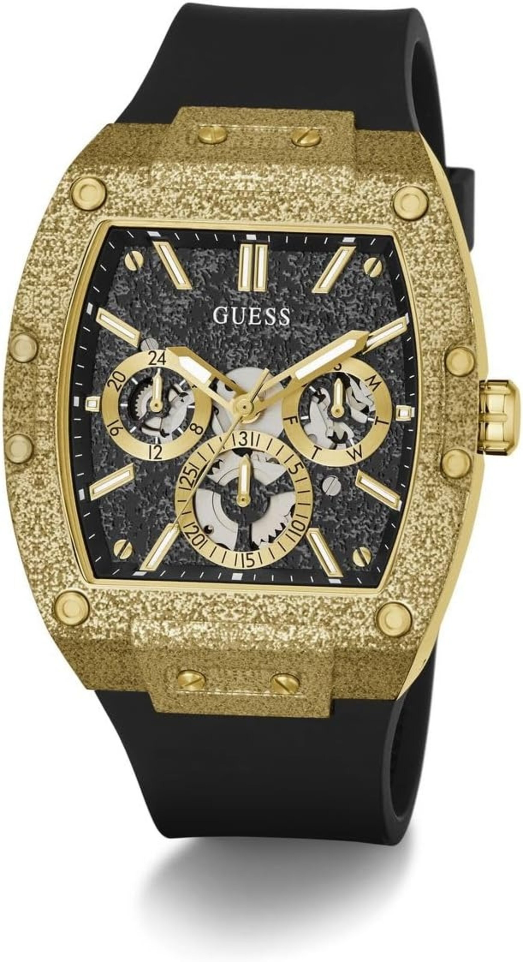 GUESS Analog watch in Black: front