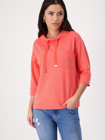 Sweat-shirt monari en orange : devant