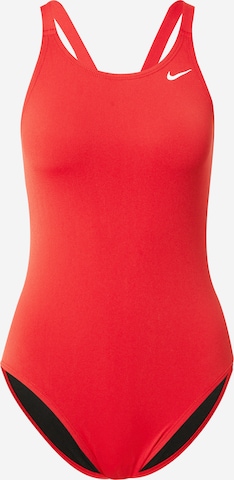 Nike Swim Bustier Sportbadeanzug in Rot: predná strana