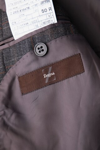 Zegna Suit Jacket in M-L in Grey