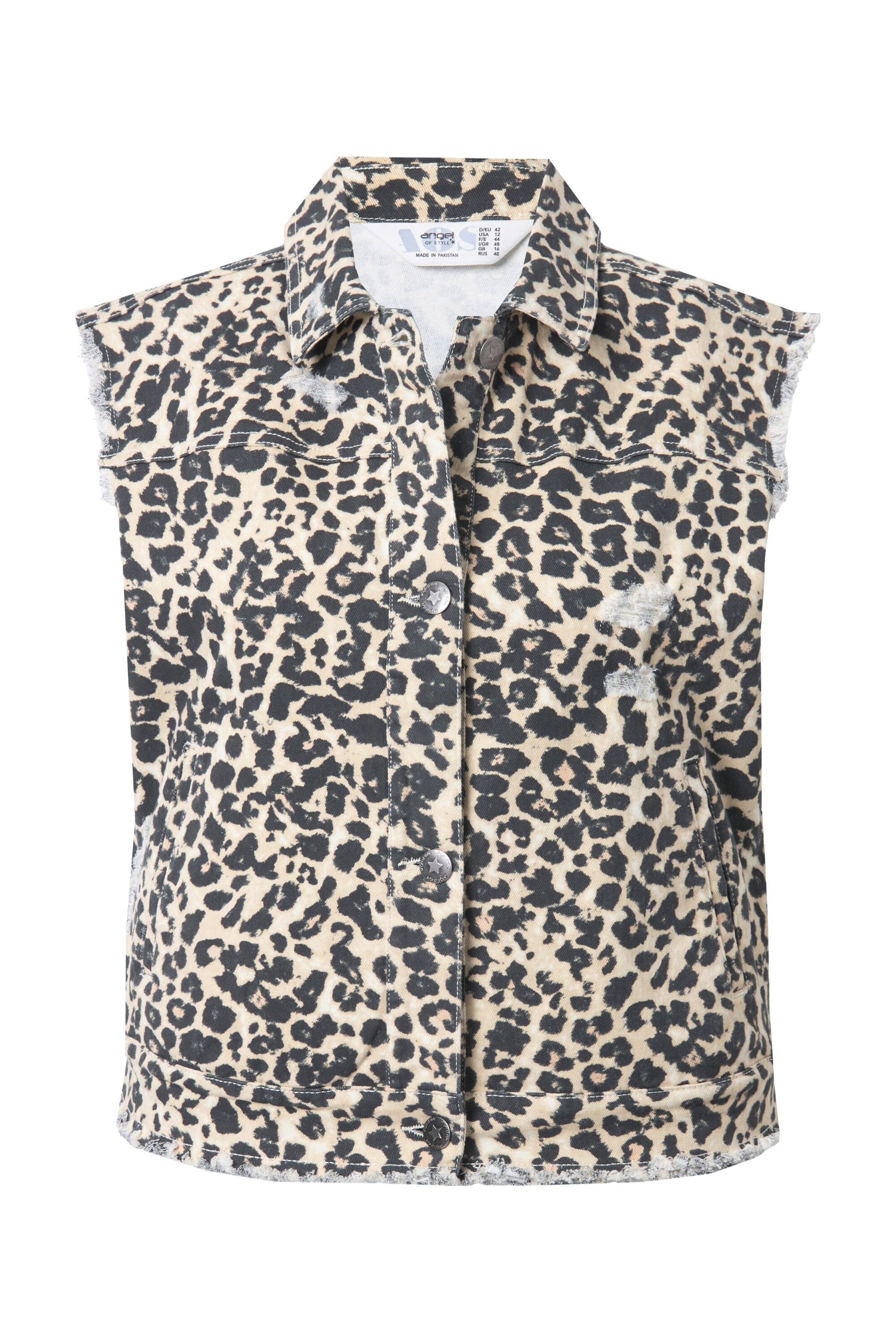 Angel of Style Bodywarmer in Bruin: voorkant