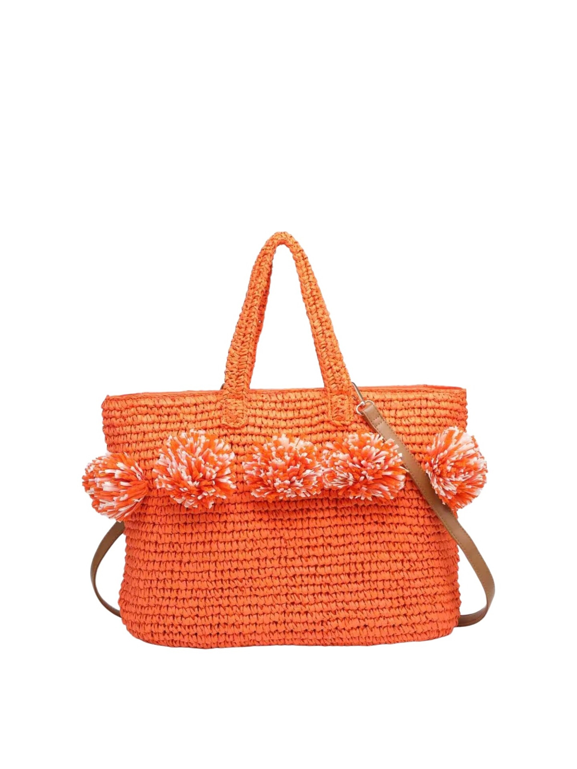Borsa a mano 'Borsa a Mano Donna Carta Chiusura Zip - Kassandra' di Kassandra in arancione: frontale