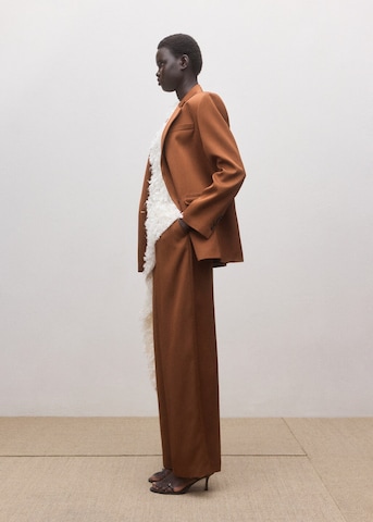 MANGO Regular Pants 'Cristy' in Brown