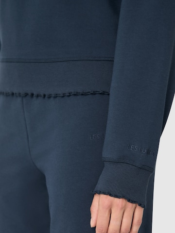 Sweat-shirt Les Lunes en bleu