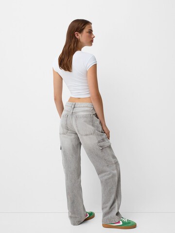 Loosefit Jeans cargo Bershka en gris