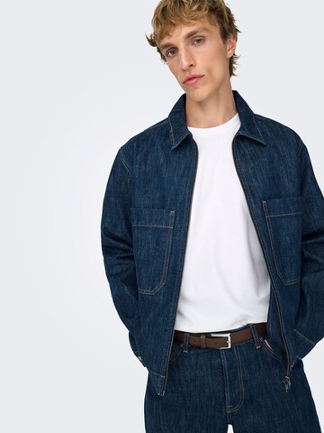 Only & Sons Overgangsjakke 'ONSCassel' i blå