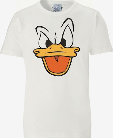 T-Shirt 'Donald Duck' LOGOSHIRT en blanc : devant