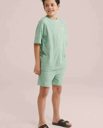 WE Fashion Обычный Штаны в Зеленый